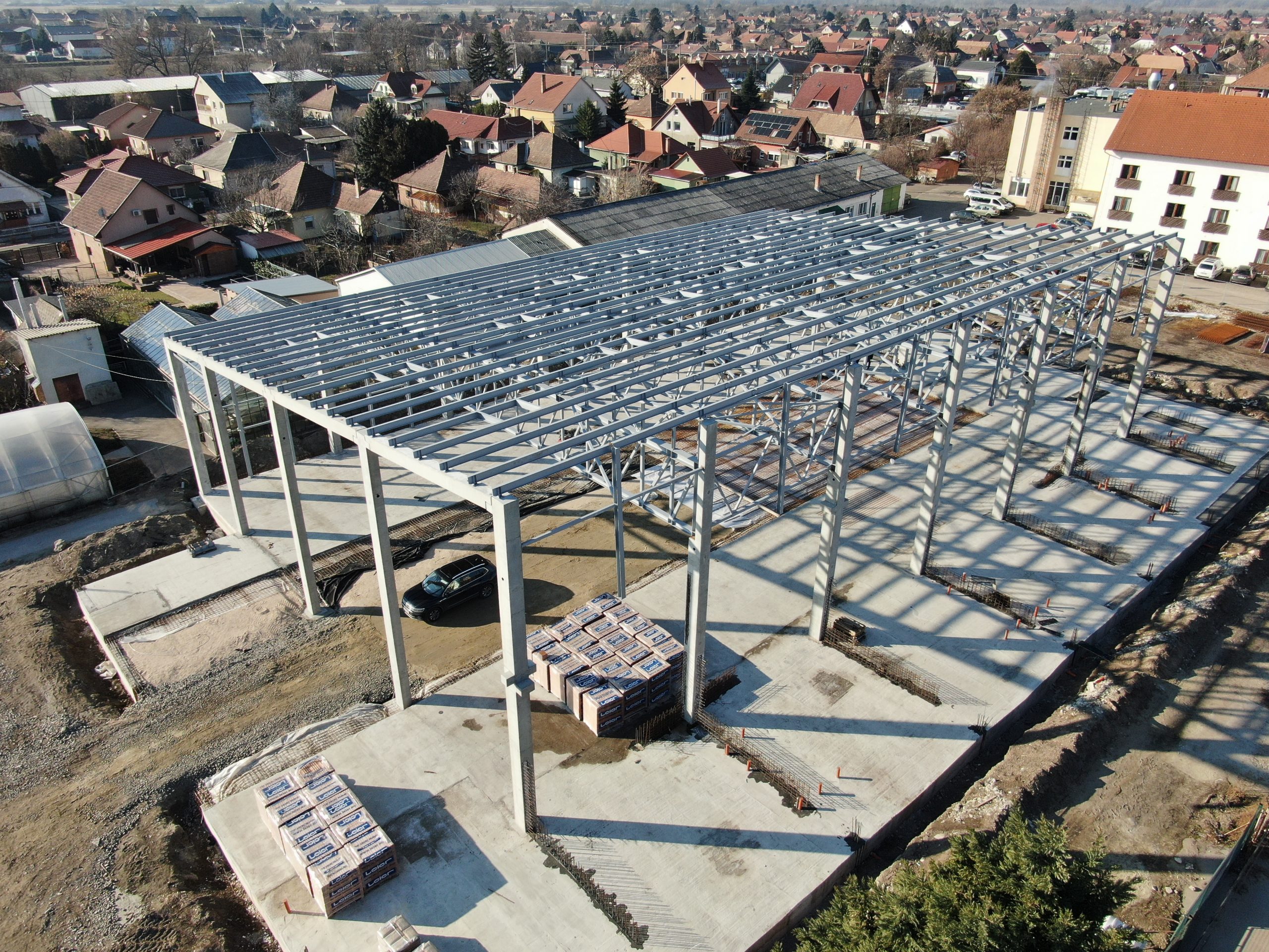 Halásztelek Kézilabda csarnok 120 tonna